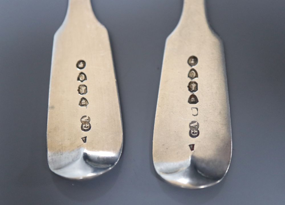 A group of small silverware including small waiter, three condiments, ashtray and minor flatware.